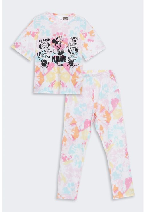 Pijama de bumbac cu Minnie Mouse-FETE/IMBRACAMINTE/Pijamale si halate de baie-IMBRACAMINTE/Pijamale si halate de baie