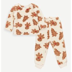 Pijama de fleexe cu imprimeu-BAIETI/IMBRACAMINTE/Pijamale si halate de baie-IMBRACAMINTE/Pijamale si halate de baie