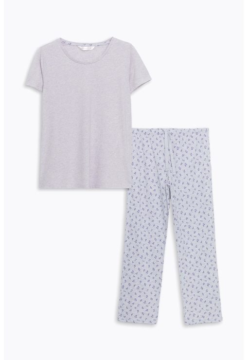 Pijama din amestec de bumbac-FEMEI/IMBRACAMINTE/Pijamale si halate de baie-IMBRACAMINTE/Pijamale si halate de baie
