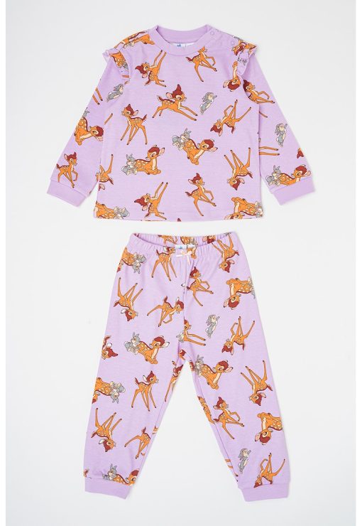 Pijama lunga cu desene-FETE/IMBRACAMINTE/Pijamale si halate de baie-IMBRACAMINTE/Pijamale si halate de baie