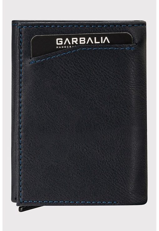 Portcart pliabil de piele ecologica-BARBATI/GENTI SI ACCESORII/Portofele si brelocuri-GENTI SI ACCESORII/Portofele si brelocuri