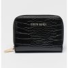 Portofel cu logo si aspect de piele de crocodil-FEMEI/GENTI SI ACCESORII/Portofele si brelocuri-GENTI SI ACCESORII/Portofele si brelocuri
