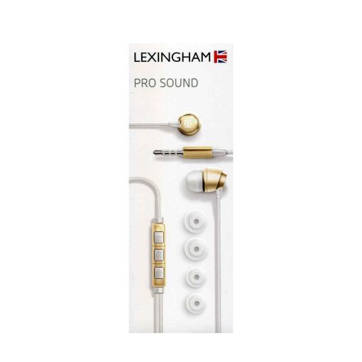 Pro – earphones with in-line microphone & remote control – gold-Accesorii-