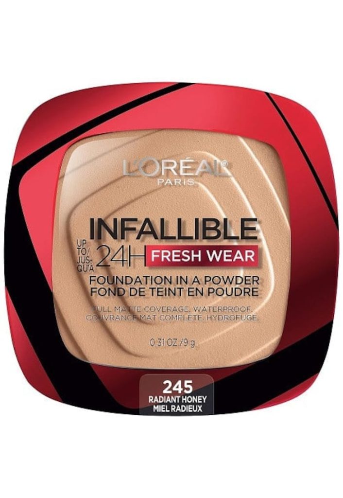 Pudra de fata - Loreal - Infallible 24H Fresh Wear - Foundation In A Powder - 245 Radiant Honey - 9 g-FEMEI/INGRIJIRE COSMETICA/Produse cosmetice-INGRIJIRE COSMETICA/Produse cosmetice