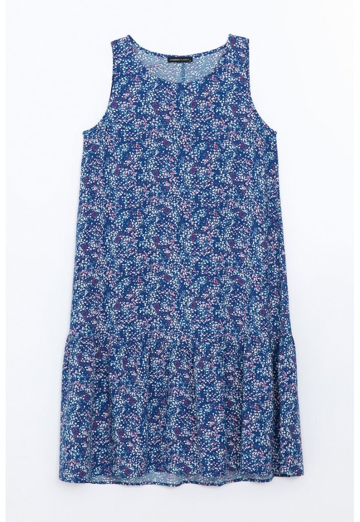 Rochie cu croiala dreapta si imprimeu floral-FEMEI/IMBRACAMINTE/Rochii-IMBRACAMINTE/Rochii
