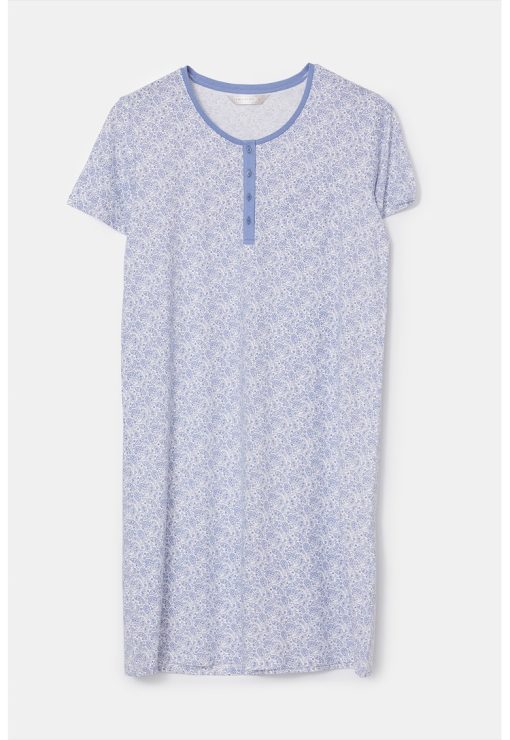 Rochie de noapte cu model paisley-FEMEI/IMBRACAMINTE/Pijamale si halate de baie-IMBRACAMINTE/Pijamale si halate de baie