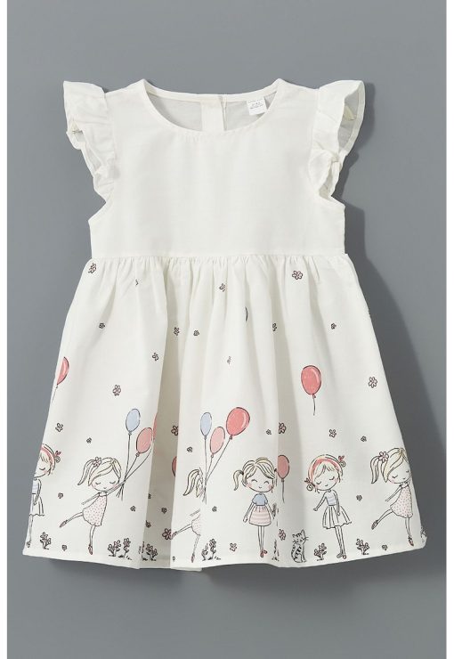 Rochie din bumbac cu croiala baby-doll-FETE/IMBRACAMINTE/Rochii-IMBRACAMINTE/Rochii