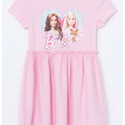 Rochie evazata cu imprimeu cu desene-FETE/IMBRACAMINTE/Rochii-IMBRACAMINTE/Rochii