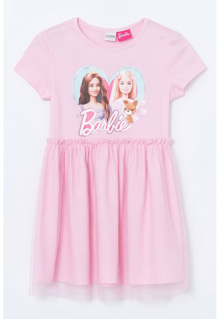 Rochie evazata cu imprimeu cu desene-FETE/IMBRACAMINTE/Rochii-IMBRACAMINTE/Rochii