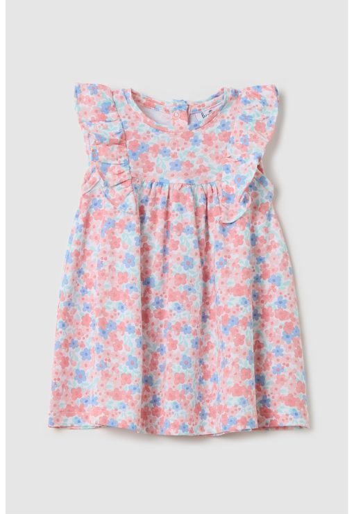Rochie evazata cu model floral-FETE/IMBRACAMINTE/Rochii-IMBRACAMINTE/Rochii