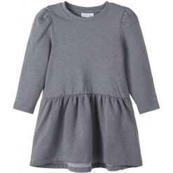 Rochie hanorac fete  gri - bumbac/poliester --FETE/IMBRACAMINTE/Rochii-IMBRACAMINTE/Rochii