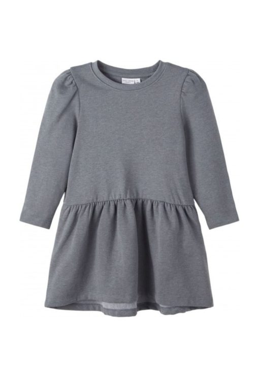 Rochie hanorac fete  gri - bumbac/poliester --FETE/IMBRACAMINTE/Rochii-IMBRACAMINTE/Rochii