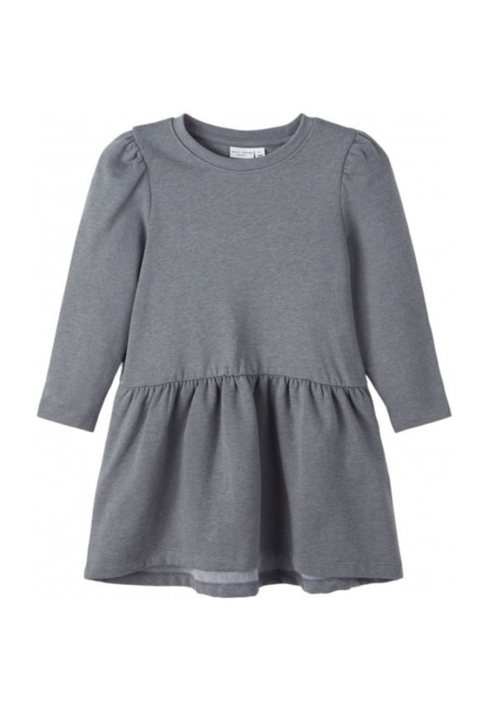 Rochie hanorac fete  gri - bumbac/poliester --FETE/IMBRACAMINTE/Rochii-IMBRACAMINTE/Rochii