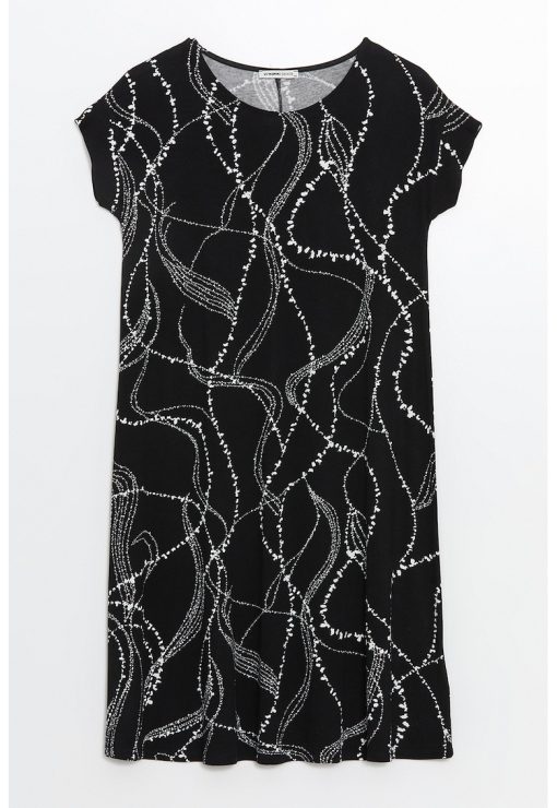 Rochie midi cu model-FEMEI/IMBRACAMINTE/Rochii-IMBRACAMINTE/Rochii