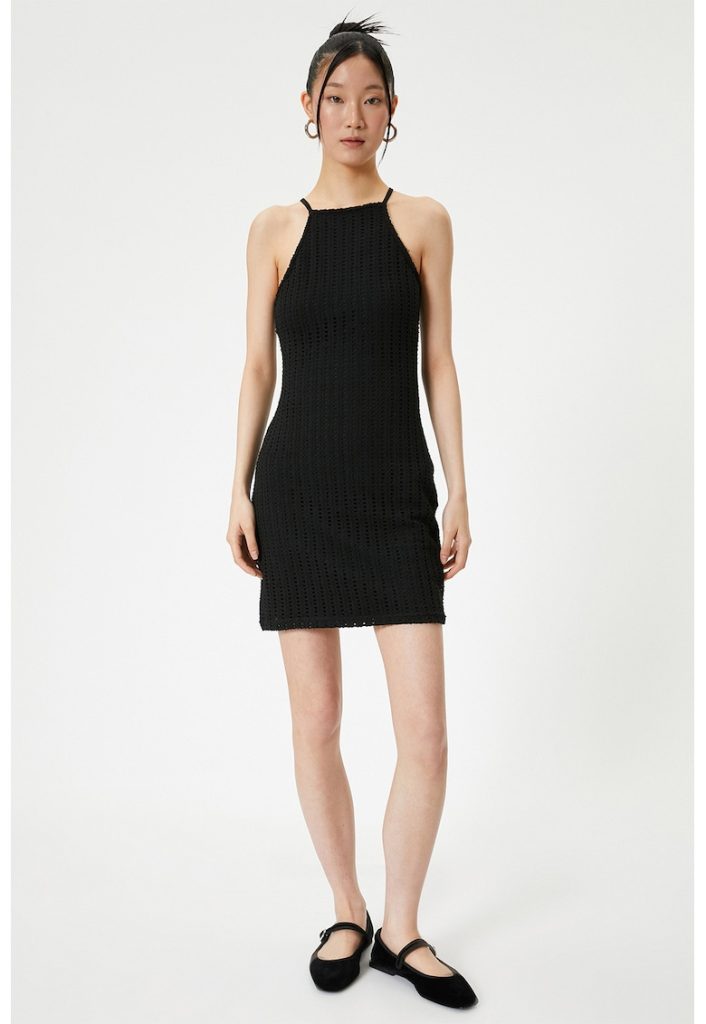 Rochie mini cu decolteu halter-FEMEI/IMBRACAMINTE/Rochii-IMBRACAMINTE/Rochii