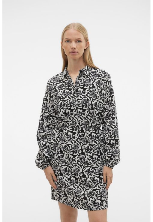 Rochie mini cu imprimeu floral-FEMEI/IMBRACAMINTE/Rochii-IMBRACAMINTE/Rochii