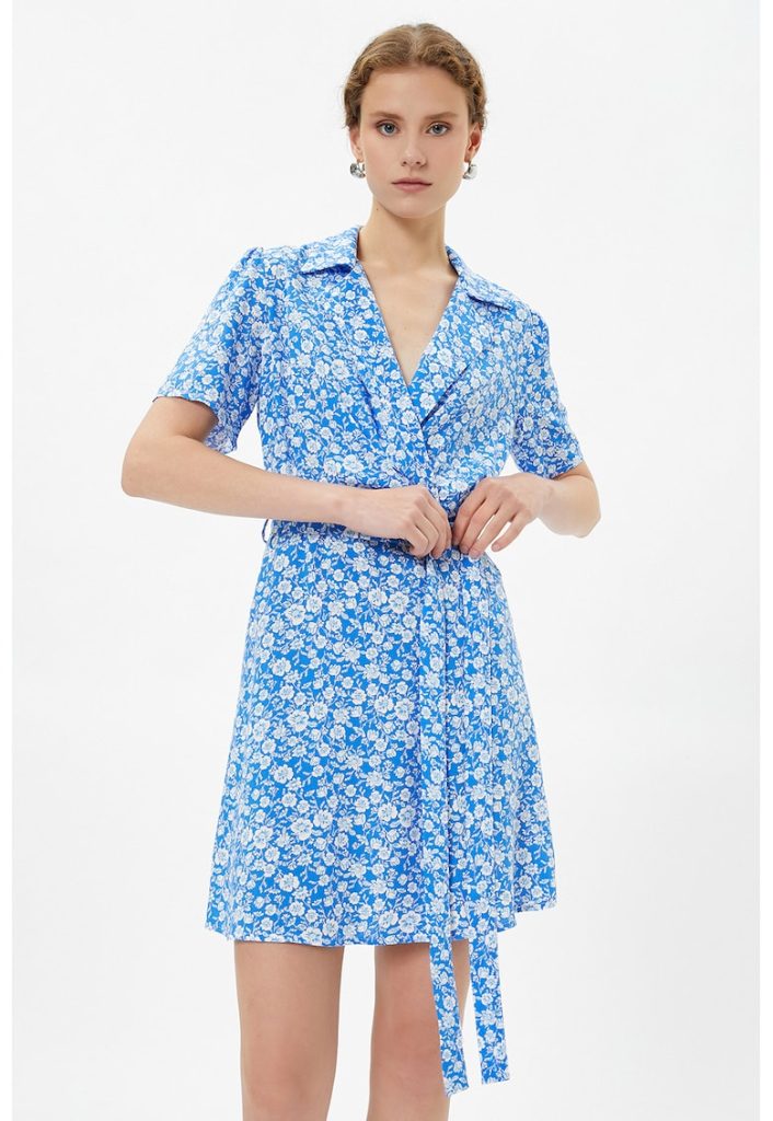 Rochie mini cu imprimeu floral-FEMEI/IMBRACAMINTE/Rochii-IMBRACAMINTE/Rochii