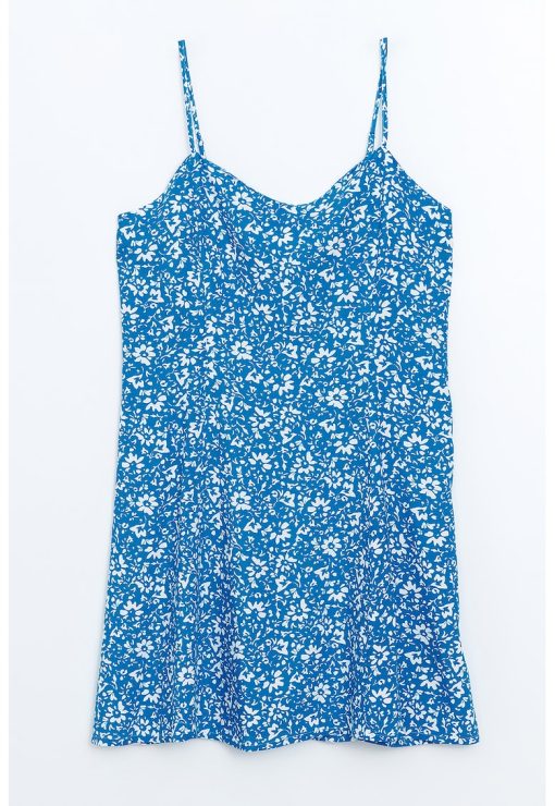 Rochie mini cu model floral-FEMEI/IMBRACAMINTE/Rochii-IMBRACAMINTE/Rochii