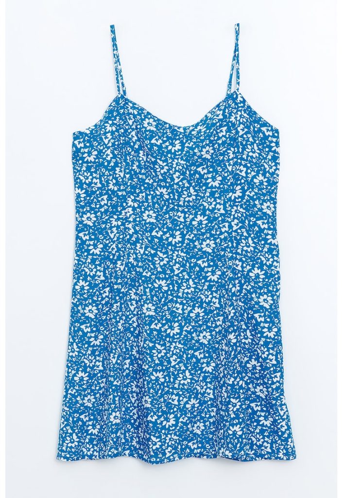 Rochie mini cu model floral-FEMEI/IMBRACAMINTE/Rochii-IMBRACAMINTE/Rochii