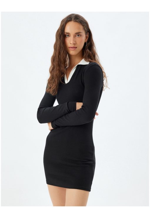 Rochie polo cu croiala cambrata-FEMEI/IMBRACAMINTE/Rochii-IMBRACAMINTE/Rochii