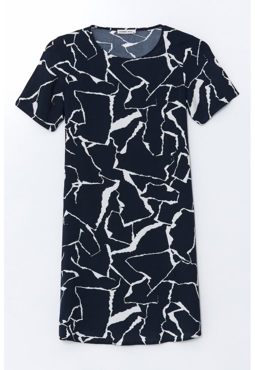 Rochie scurta cu imprimeu-FEMEI/IMBRACAMINTE/Rochii-IMBRACAMINTE/Rochii