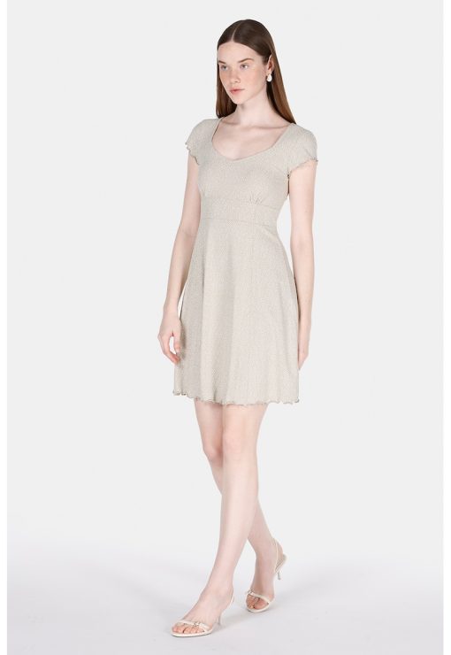 Rochie scurta cu terminatii valurite-FEMEI/IMBRACAMINTE/Rochii-IMBRACAMINTE/Rochii