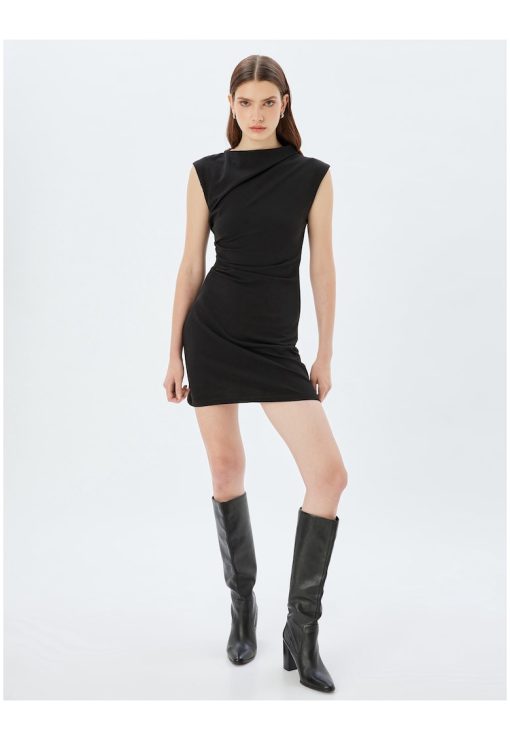 Rochie slim fit cu pliuri-FEMEI/IMBRACAMINTE/Rochii-IMBRACAMINTE/Rochii