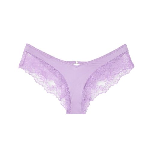 Rose lace-trim high-leg cheeky panty l-Imbracaminte-