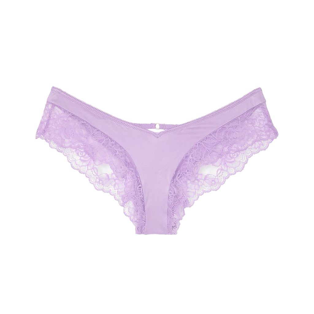 Rose lace-trim high-leg cheeky panty xs-Imbracaminte-