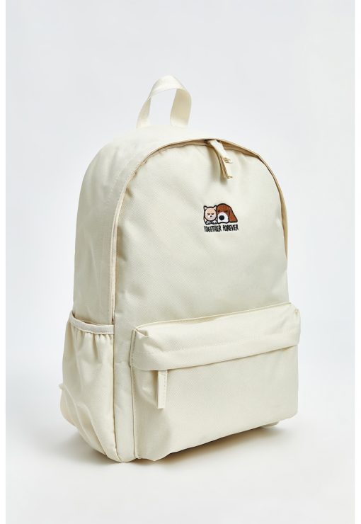 Rucsac cu detaliu brodat-FETE/GENTI SI ACCESORII/Accesorii-GENTI SI ACCESORII/Accesorii