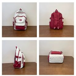 Rucsac dama Renaya GT3712 RosuAlb 3