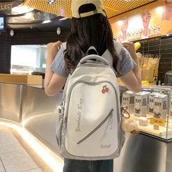 Alb/Gri-Femei-Rucsacuri dama 