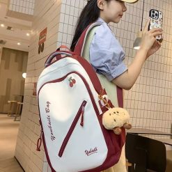 Alb/Rosu-Femei-Rucsacuri dama