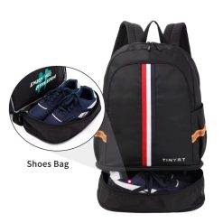Rucsac pliabil unisex Maeron GT3759 port USB Negru 4