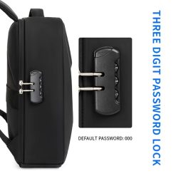 Rucsac unisex Orien GT3757 port USB Gri 6