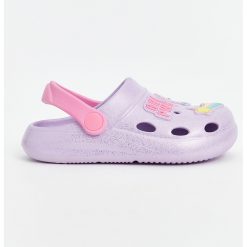 Saboti slingback cu aspect stralucitor-FETE/INCALTAMINTE/Papuci-INCALTAMINTE/Papuci