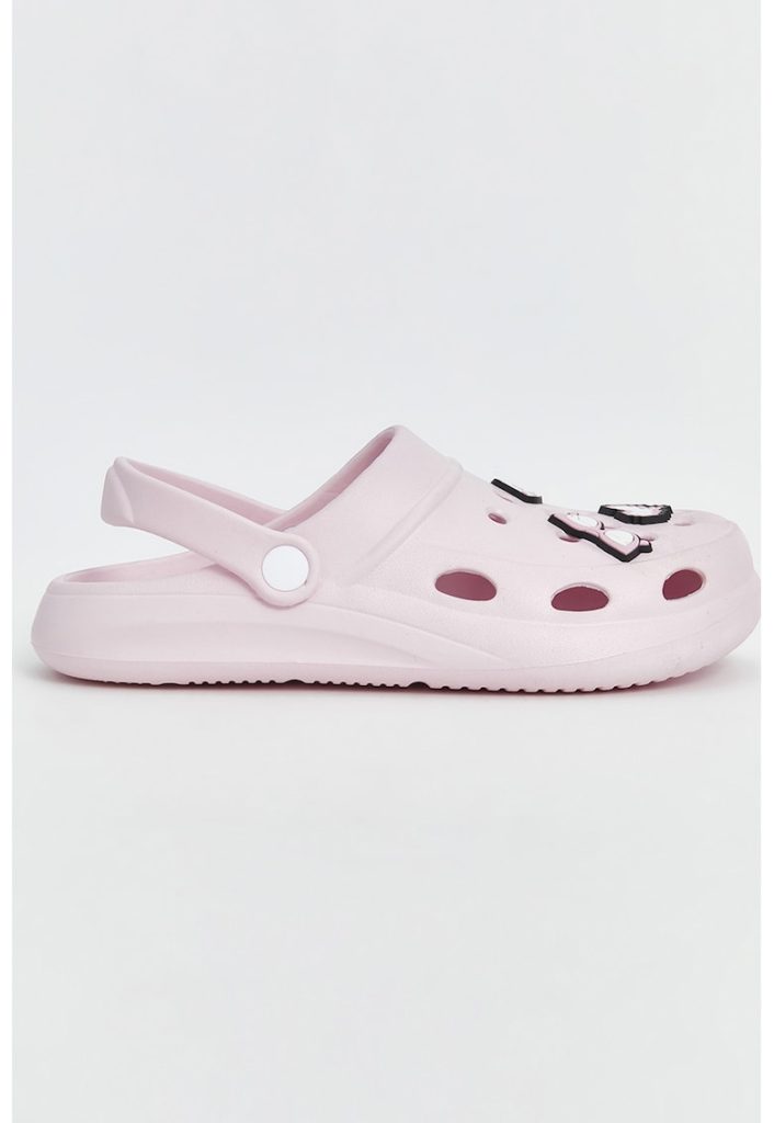 Saboti slingback cu design perforat-FETE/INCALTAMINTE/Papuci-INCALTAMINTE/Papuci