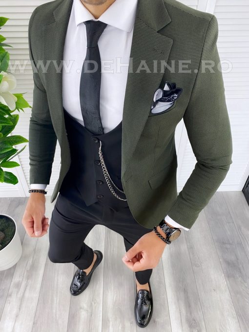 Sacou barbati in carouri  slim fit B5016  D4-5.1-Sacouri barbati