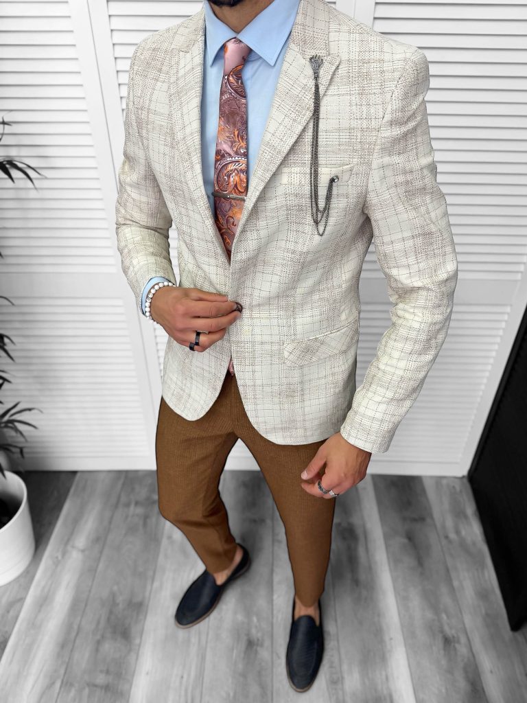 Sacou barbati slim fit 459  20-3-Sacouri barbati