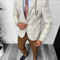 Sacou barbati slim fit 459-Sacouri barbati