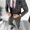 Sacou barbati slim fit NEGRU B7916 O3-3.1-Sacouri barbati