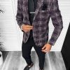 Sacou barbati slim fit grena 13197  111-2*-Sacouri barbati