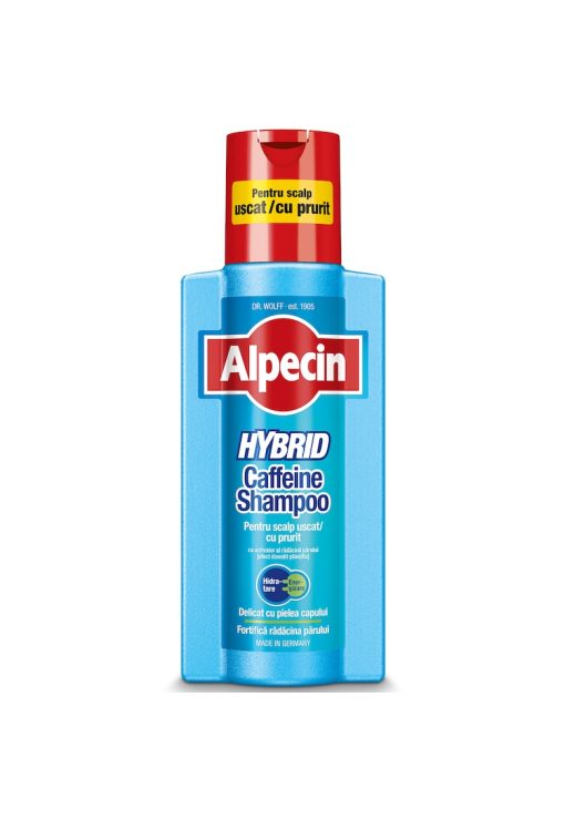 Sampon cu cafeina pentru scalp uscat cu prurit -  Hybrid - 250ml-BARBATI/INGRIJIRE COSMETICA/Produse cosmetice-INGRIJIRE COSMETICA/Produse cosmetice