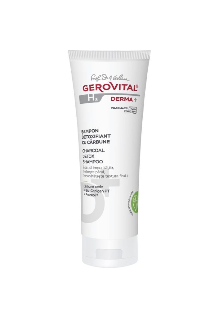 Sampon detoxifiant cu carbune  H3 Derma+ - 200 ml-FEMEI/INGRIJIRE COSMETICA/Produse cosmetice-INGRIJIRE COSMETICA/Produse cosmetice