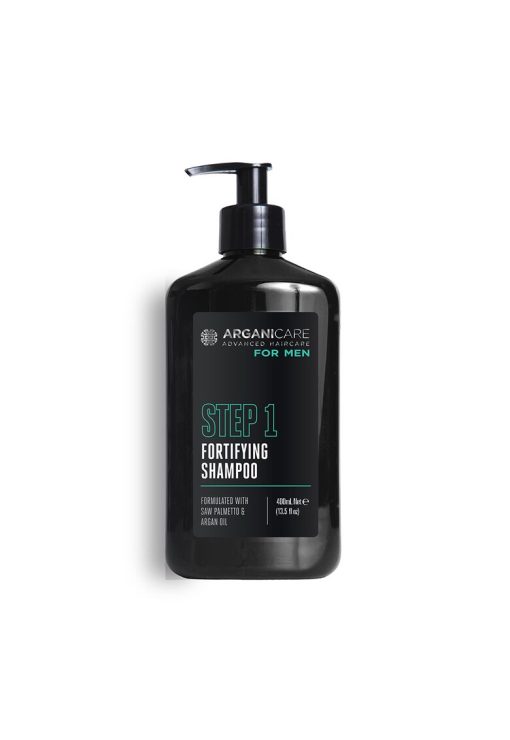 Sampon fortifiant si anti-cadere pentru barbati - cu Saw Palmetto & ulei de argan -  400 ml-BARBATI/INGRIJIRE COSMETICA/Produse cosmetice-INGRIJIRE COSMETICA/Produse cosmetice