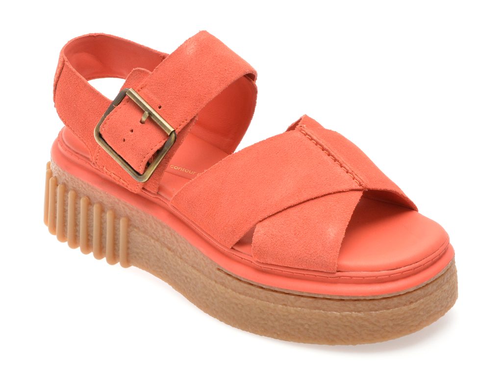 Sandale CLARKS portocalii