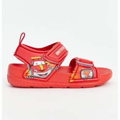 Sandale cu imprimeu si velcro-BAIETI/INCALTAMINTE/Sandale-INCALTAMINTE/Sandale