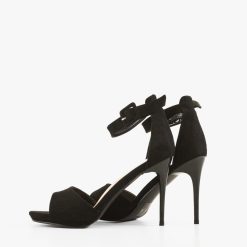 Sandale cu toc James Negre 3