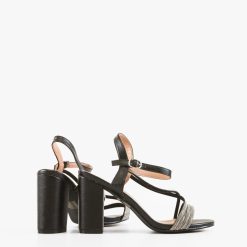 Sandale cu toc Ronan Negre 3