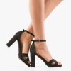 Sandale cu toc Saskia Negre-Sandale cu toc-Sandale cu toc
